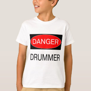 Danger - Drummer Funny Musician T-Shirt Mug Apron