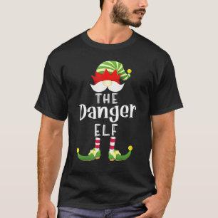 Danger Elf Group Christmas Pajama Party T-Shirt