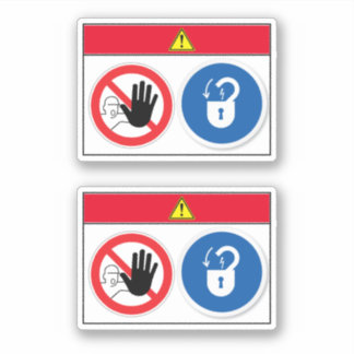 Danger/Equipment Starts Automatically Label