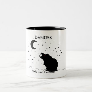 DANGER, Fluffy is on the loose! - mug