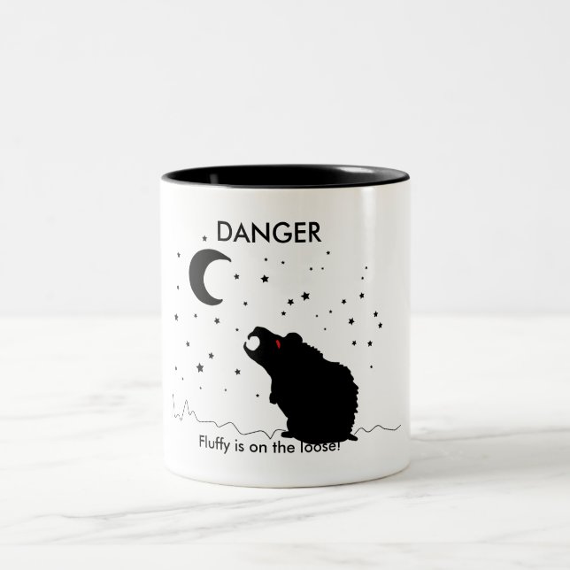 DANGER, Fluffy is on the loose! - mug (Center)