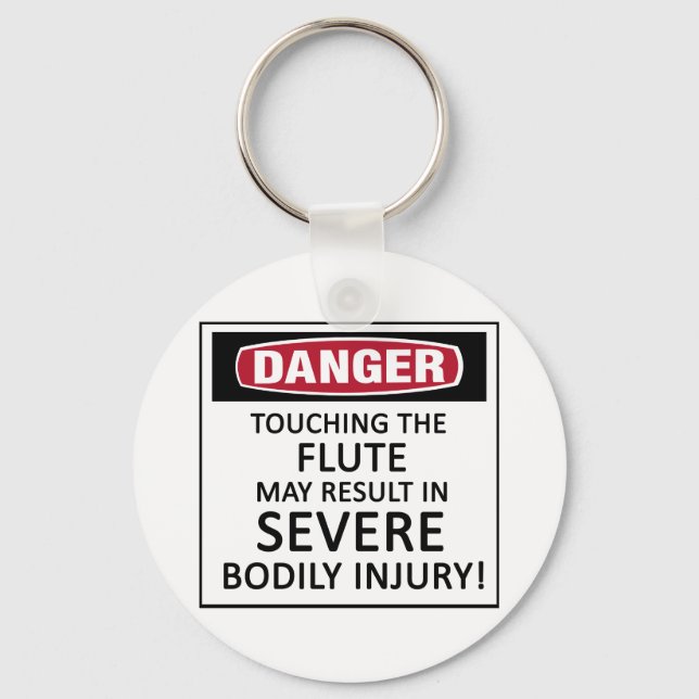 Danger Flute Key Ring (Front)