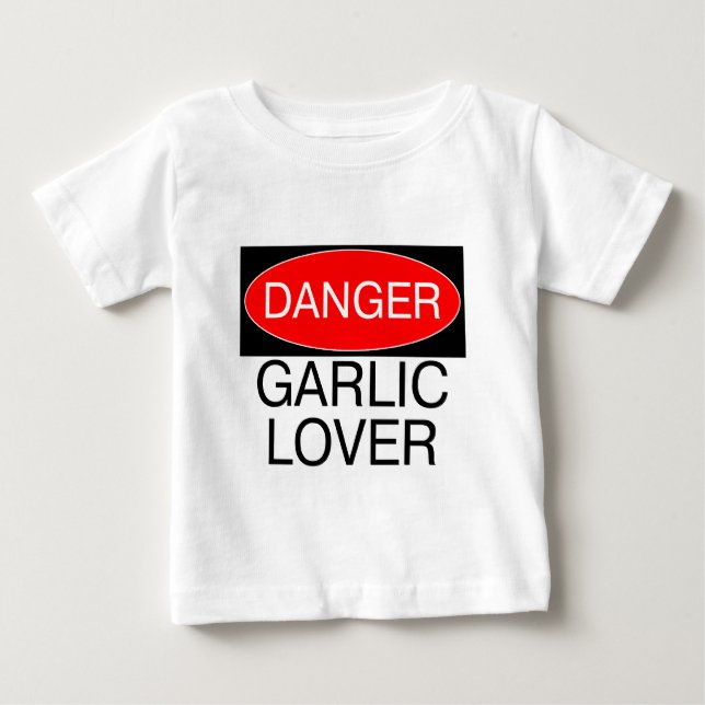 Danger - Garlic Lover Funny T-Shirt Mug Hat Apron (Front)