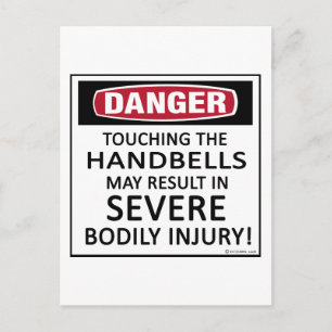 Danger Handbells Postcard