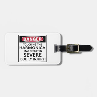 Danger Harmonica Luggage Tag