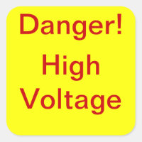 Danger High Voltage Stickers