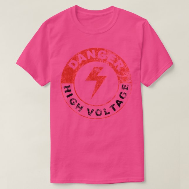 DANGER HIGH VOLTAGE T-Shirt (Design Front)