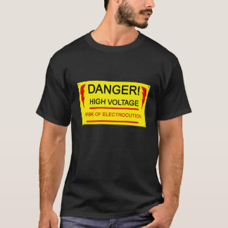 Danger, high voltage tee