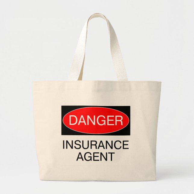 Danger - Insurance Agent Funny T-Shirt Mug Hat Bag (Front)