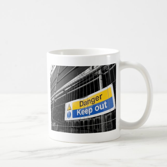 Danger Keep Out sign Coffee Mug (Right)