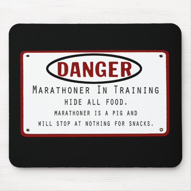 Danger Marathoner Mouse Pad (Front)