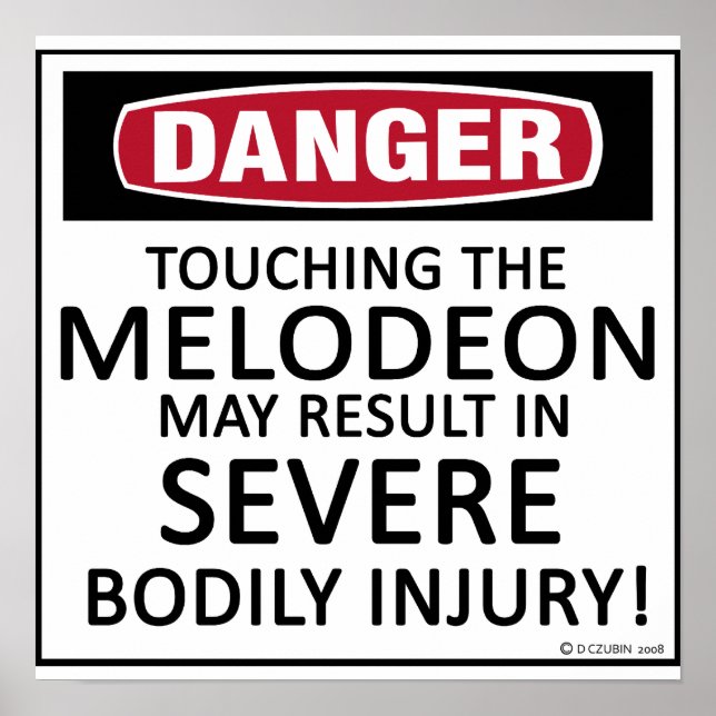 Danger Melodeon Poster (Front)