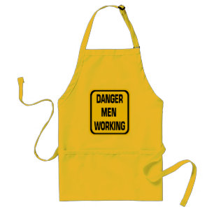 Danger Men Working Apron