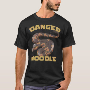 Danger Noodle Ball Python Snake  Reptile Serpent T-Shirt