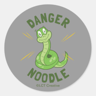 Danger Noodle Classic Round Sticker