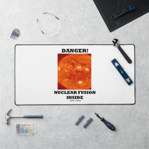Danger! Nuclear Fusion Inside Sun's Surface Desk Mat