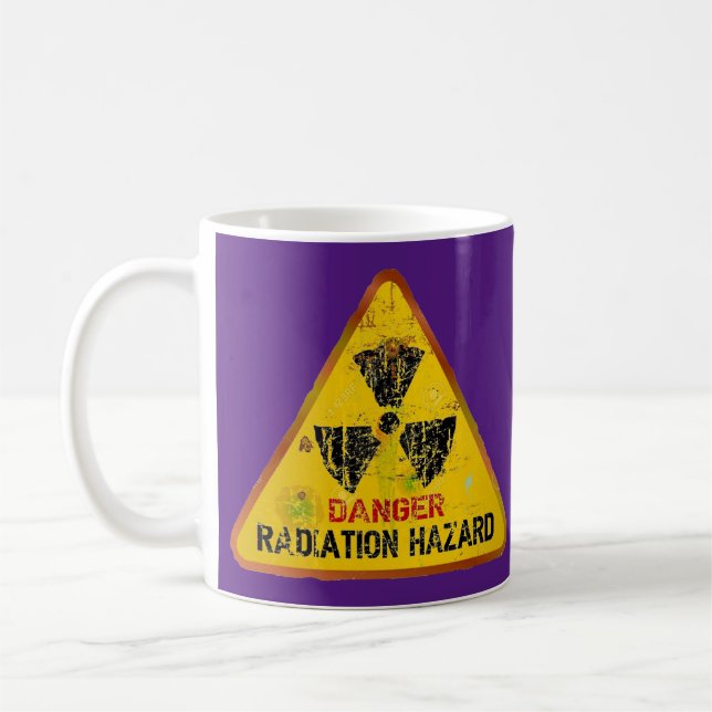 Danger Radiation Hazard Coffee Mug (Left)