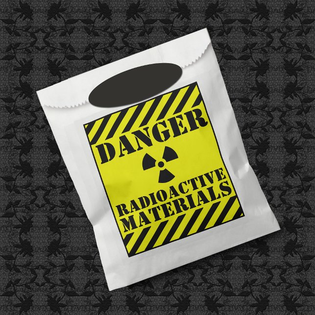 DANGER RADIOACTIVE MATERIALS  Trick Or Treat Favour Bags (Creator Uploaded)