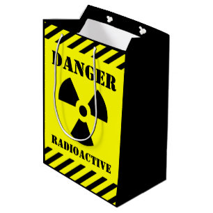 Danger Radioactive Symbol Halloween Trick-or-Treat Medium Gift Bag