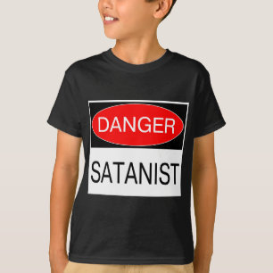 Danger - Satanist Funny T-Shirt Satan Mug Hat Bag