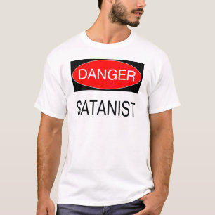 Danger - Satanist Funny T-Shirt Satan Mug Hat Bag