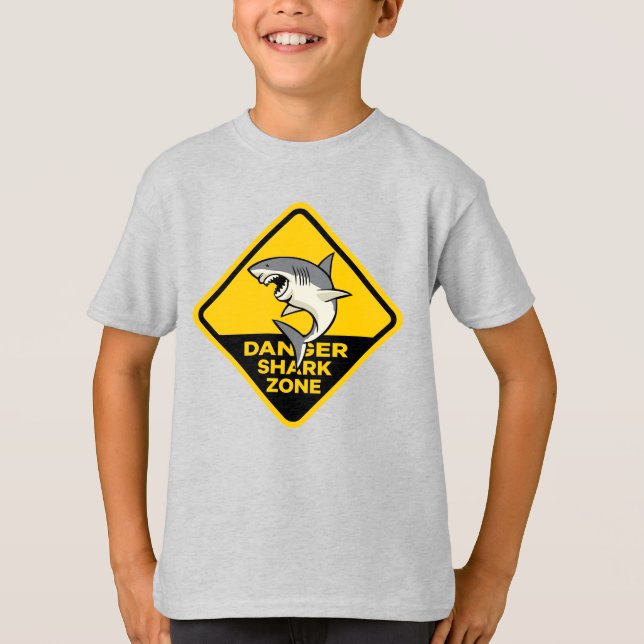 Danger Shark Zone T-Shirt (Front)