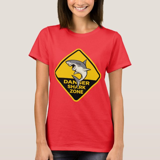 Danger Shark Zone T-Shirt (Front)