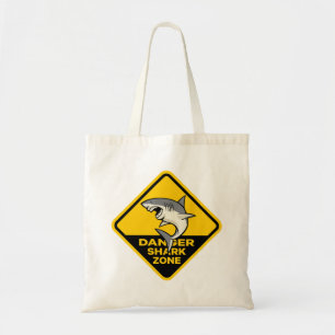 Danger Shark Zone Tote Bag
