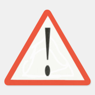 Danger sign Sticker
