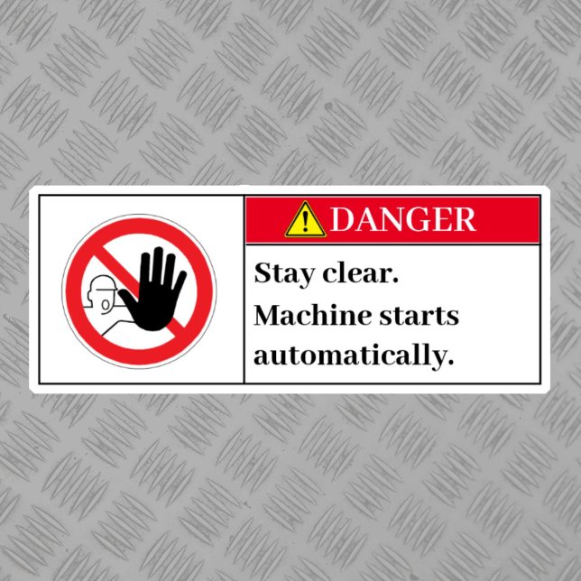 Danger Stay Clear Label (Creator Uploaded)