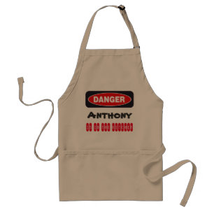 Danger Warning Funny Apron
