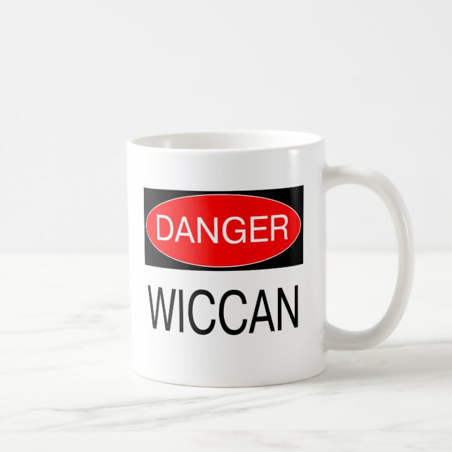 Danger - Wiccan Funny Witch T-Shirt Hat Mug Apron (Right)