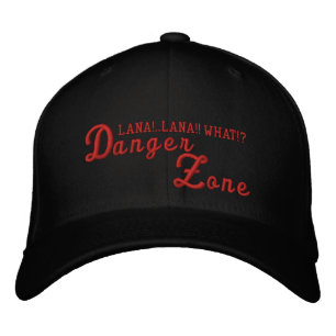 Danger Zone Red Archer Flexfit Embroidered Hat