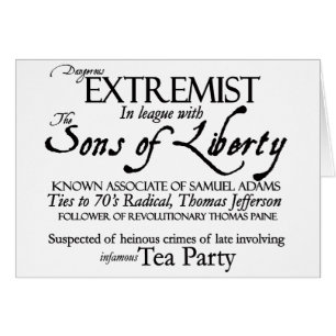 Dangerous Extremist: 18 th Century Style Poster