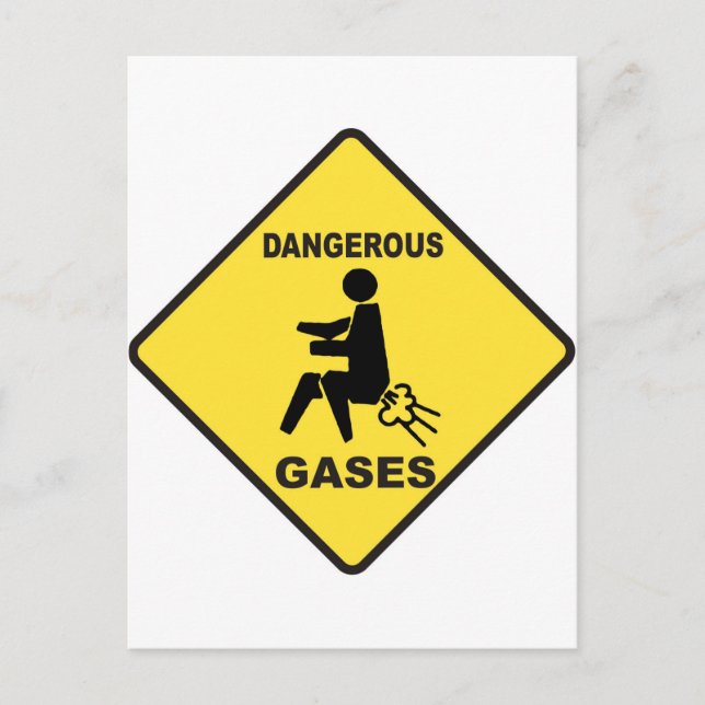 Dangerous Gases Postcard (Front)