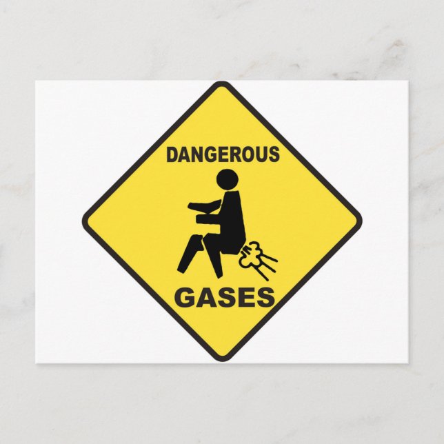 Dangerous Gases Postcard (Front)
