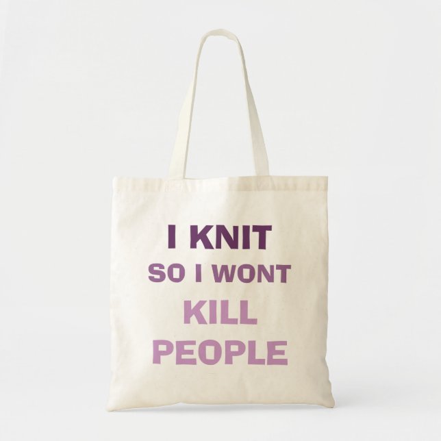 Dangerous Knitter bag (Front)