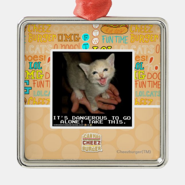 Dangerous Metal Tree Decoration (Front)