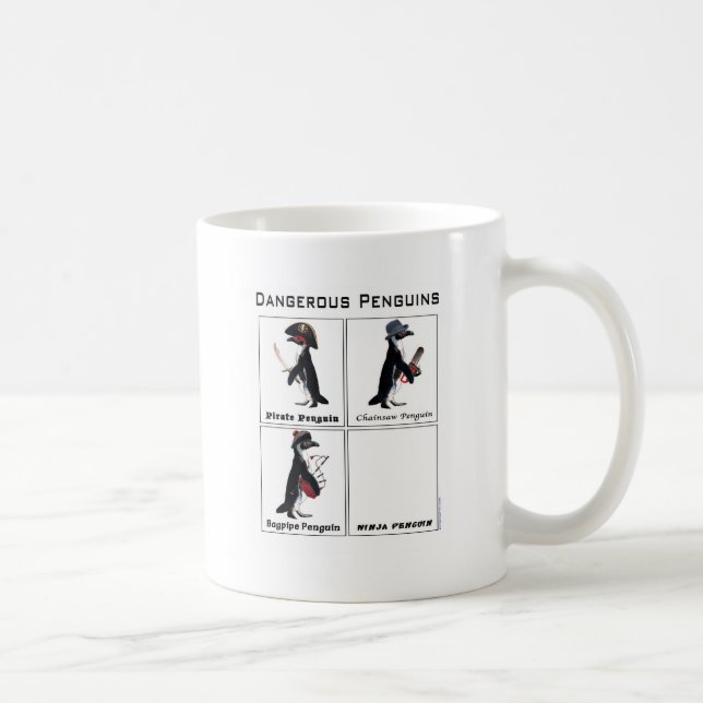 dangerous penguins coffee mug (Right)