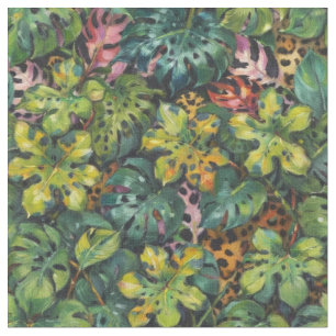 Dangerous Predator in the Tropics Fabric