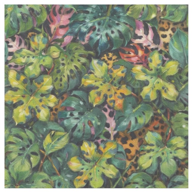 Dangerous Predator in the Tropics Fabric (Close Up)