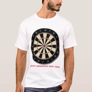 Dangerous Shirt Funny Shirt Humour Dart Board