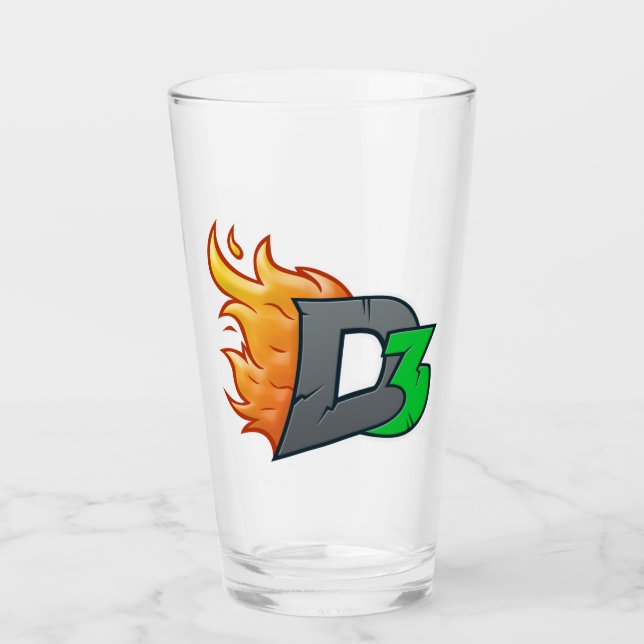 DangerousDaddyD Pint Glass (Front)