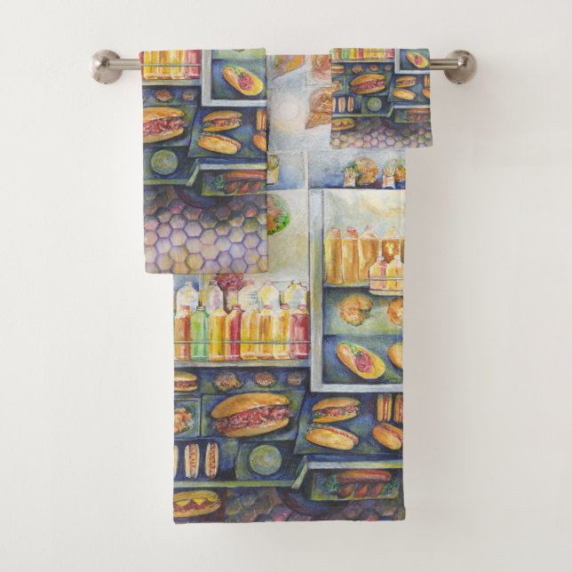 Dangerously Close To Fun Bath Towel Set (Insitu)