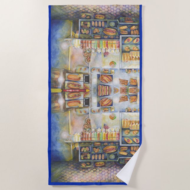 Dangerously Close To Fun Beach Towel (Front)