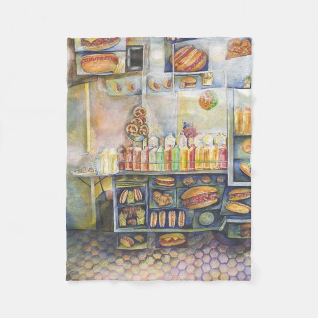 Dangerously Close To Fun Fleece Blanket (Front)