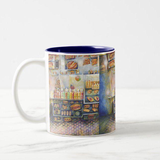 Dangerously Close To Fun Two-Tone Coffee Mug (Left)