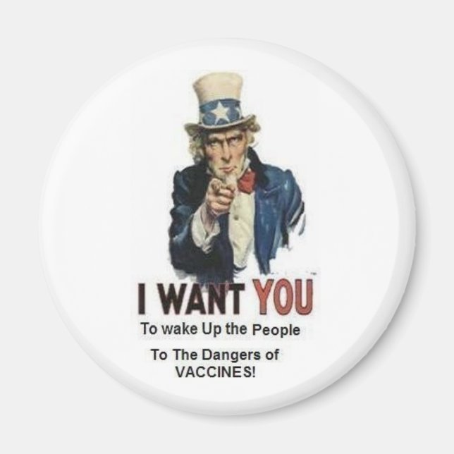 Dangers Of Vaccines Magnet (Front)