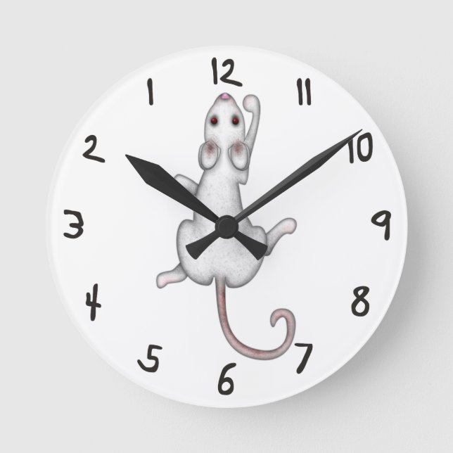 Dangly Mousey Reverse Time Clock (Front)