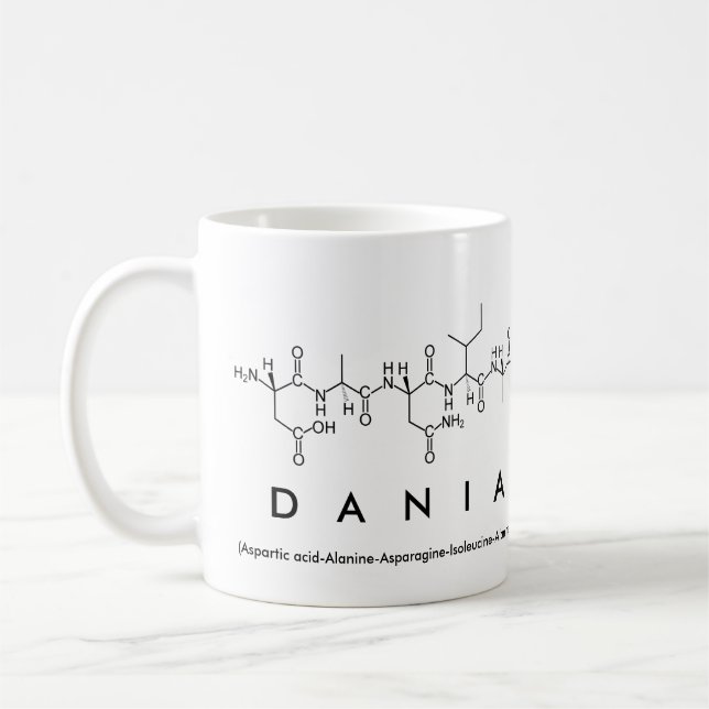 Dania peptide name mug (Left)